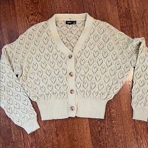 Elegant Knit Beige Cardigan by [Brand]